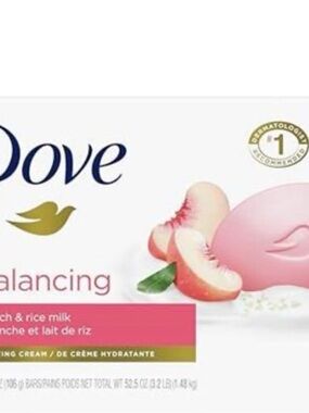 Dove Balancing Peach & Rice Milk Body Wash - Pink